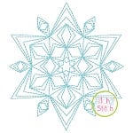 Snowflake Bean Stitch 4 Embroidery | Machine Embroidery Designs by JuJu