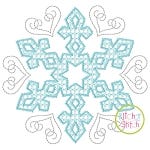 Snowflake Motif Embroidery | Machine Embroidery Designs by JuJu