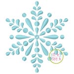 Snowflake Satin Embroidery | Machine Embroidery Designs by JuJu