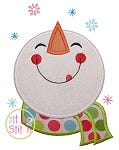 Snowflake Snowman Applique | Machine Embroidery Designs by JuJu