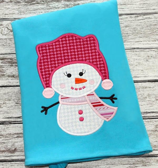 Snowgirl | Machine Embroidery Designs by JuJu