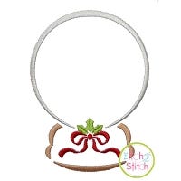 Snow Globe Blank Embroidery | Machine Embroidery Designs by JuJu