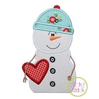 Snowman2 Applique | Machine Embroidery Designs by JuJu