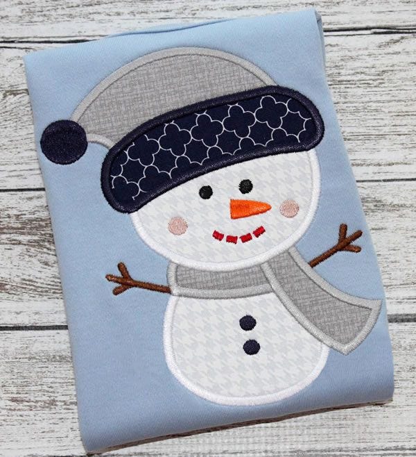 Snowman | Machine Embroidery Designs by JuJu