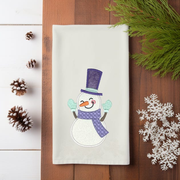 Silly Snowmen Applique | Machine Embroidery Designs by JuJu
