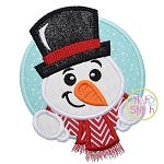 Snowman Circle 2 Applique | Machine Embroidery Designs by JuJu