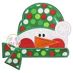 Snowman Head Applique | Machine Embroidery Designs by JuJu