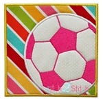 Soccer Box Applique | Machine Embroidery Designs by JuJu
