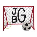 Soccer Goal Applique | Machine Embroidery Designs by JuJu