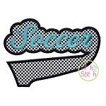 Soccer Tail Applique | Machine Embroidery Designs by JuJu