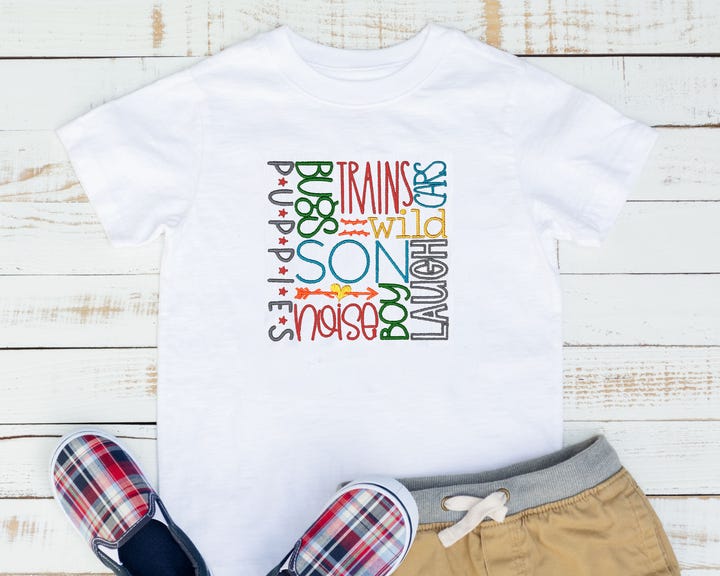 Family Subway Art 3 | Machine Embroidery Designs by JuJu