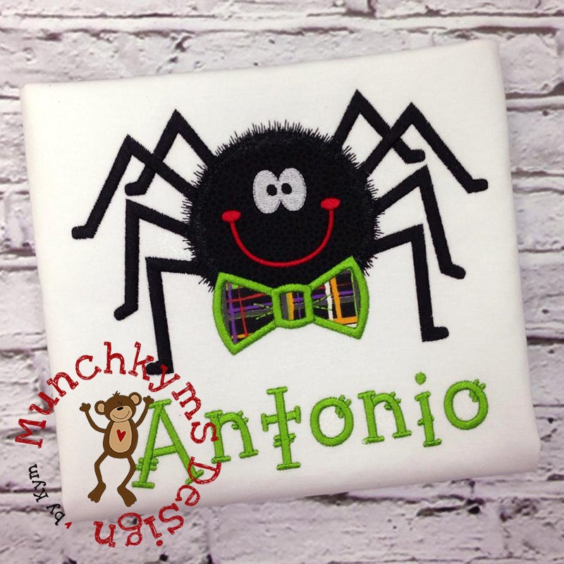 Spider Bow Tie Applique | Machine Embroidery Designs by JuJu