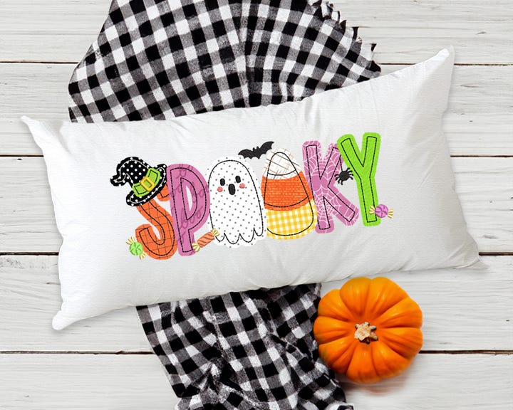 Halloween Alphabet Embellishment Kit | Machine Embroidery Designs by JuJu