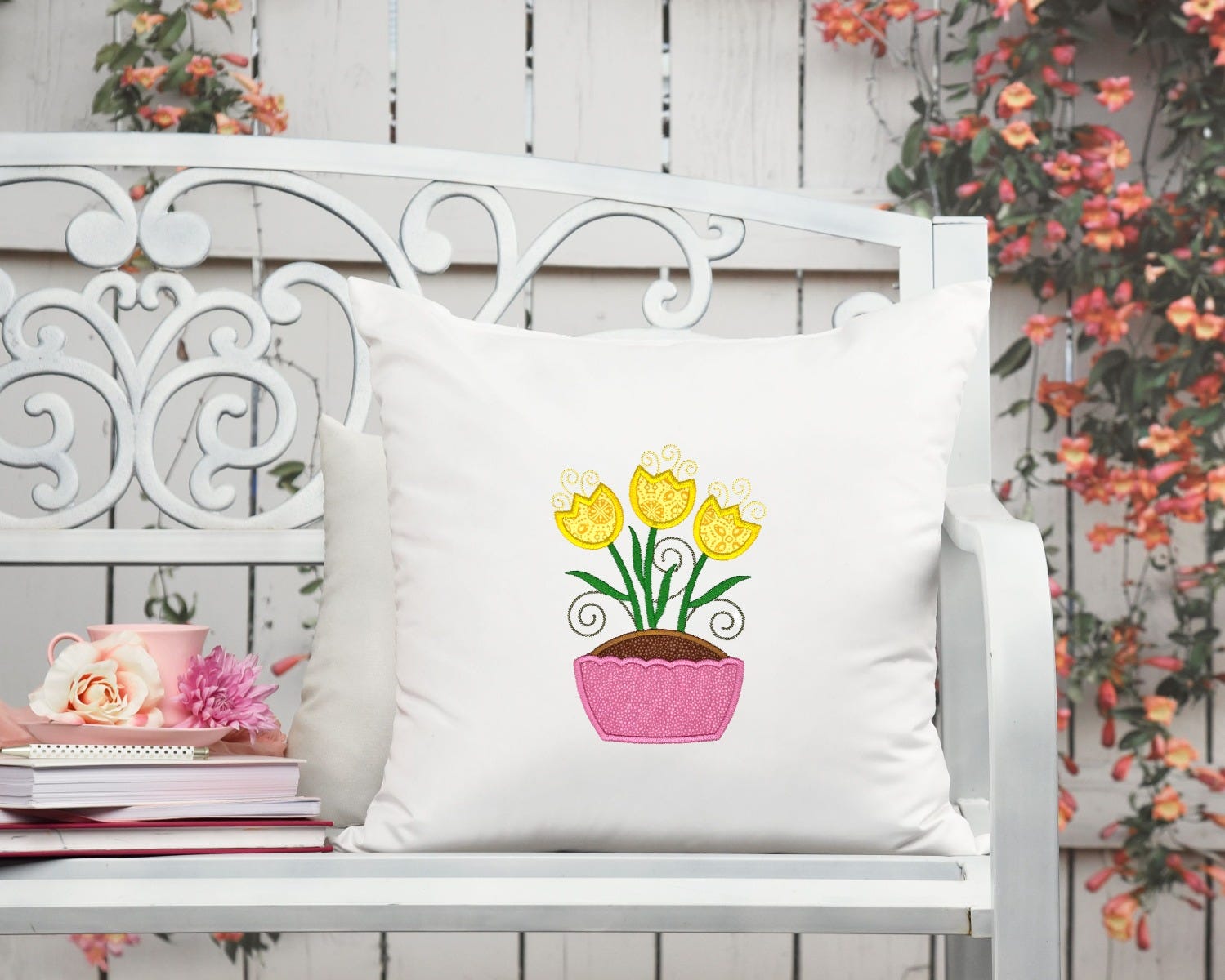 Spring Garden 1 | Machine Embroidery Designs by JuJu