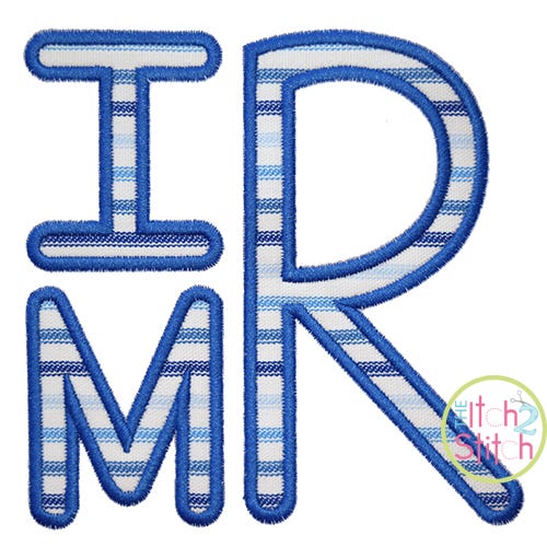 Stacked Sans Applique Monogram Font | Machine Embroidery Designs by JuJu