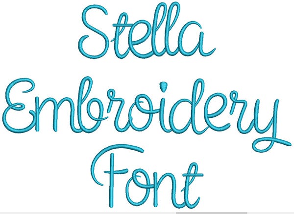 Stella Embroidery Font | Machine Embroidery Designs by JuJu