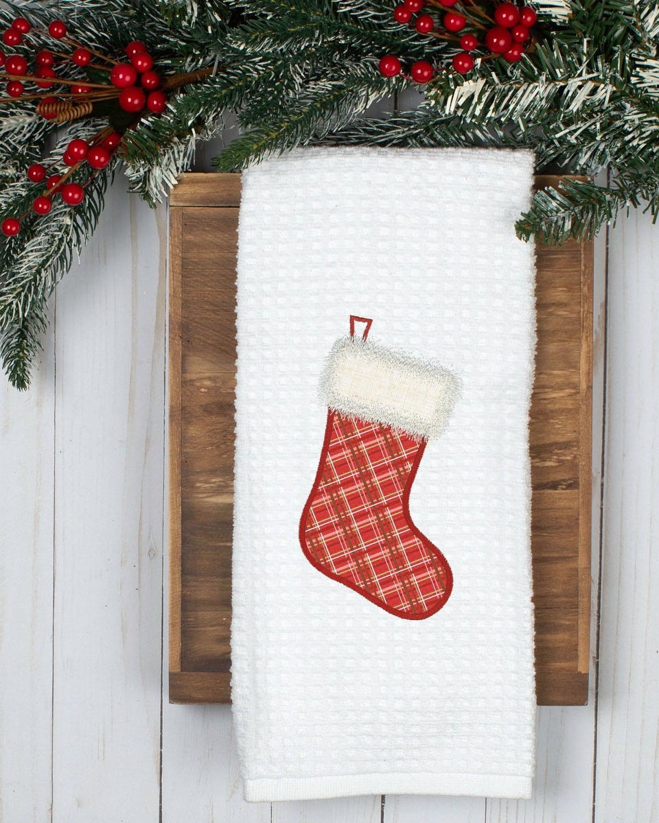 Stocking Applique | Machine Embroidery Designs by JuJu