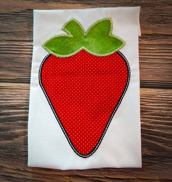 Strawberry | Machine Embroidery Designs by JuJu