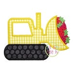 Strawberry Dozer Applique | Machine Embroidery Designs by JuJu