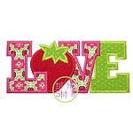 Strawberry LOVE 2 Applique | Machine Embroidery Designs by JuJu