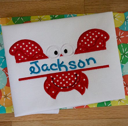 Split Summer Applique Machine Embroidery Designs by JuJu 