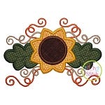 Sunflower Swirl Applique | Machine Embroidery Designs by JuJu