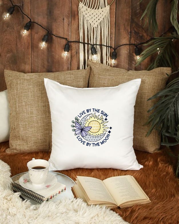 Live Love | Machine Embroidery Designs by JuJu