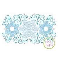 Super Swirly Snowflake Trio Sketch Embroidery | Machine Embroidery Designs by JuJu
