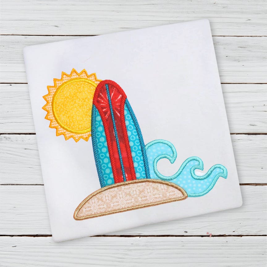 Surf And Sun | Machine Embroidery Designs by JuJu