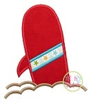 Surf Board Applique | Machine Embroidery Designs by JuJu