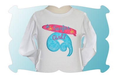 Surfer Girl 2 Applique