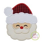 Sweet Santa Face Applique | Machine Embroidery Designs by JuJu