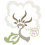 Swirly Cotton Boll Motif Embroidery | Machine Embroidery Designs by JuJu