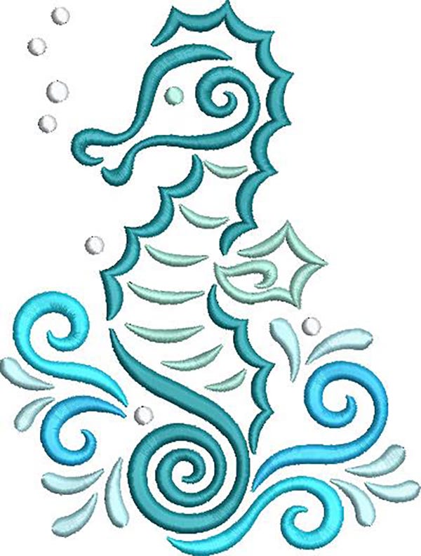 Swirly Nautical Machine Embroidery Designs by JuJu