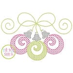 Swirly Ornament Trio Motif Embroidery | Machine Embroidery Designs by JuJu