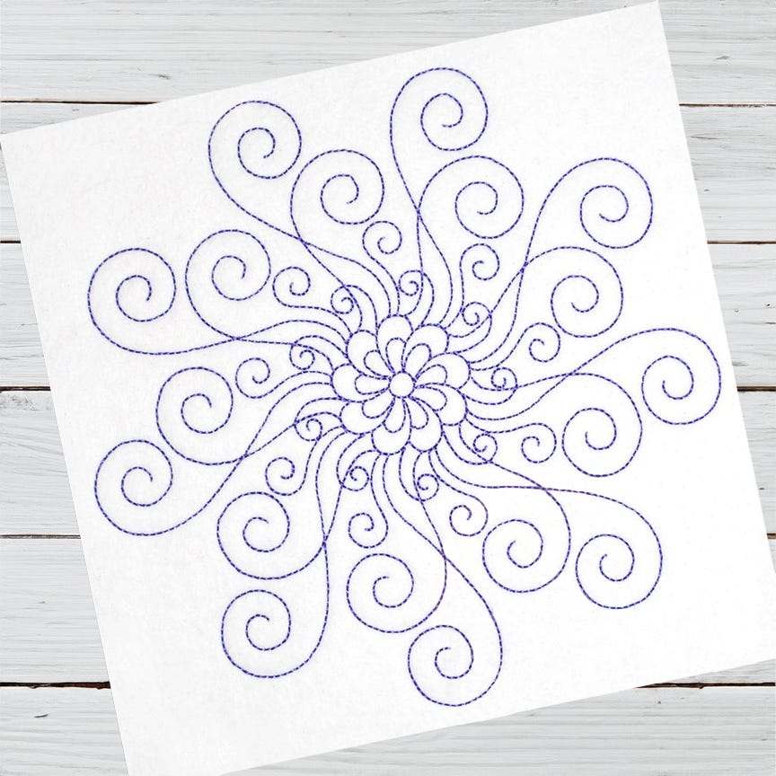 Tally Mandala | Machine Embroidery Designs by JuJu