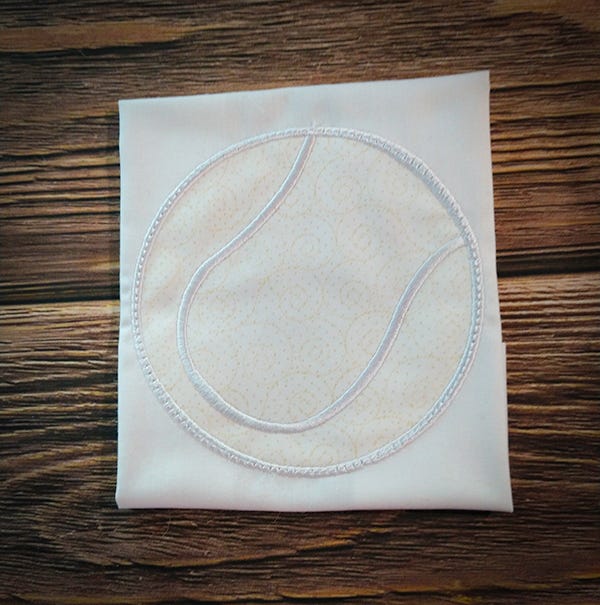 Tennis Ball | Machine Embroidery Designs by JuJu
