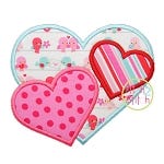Triple Hearts Applique | Machine Embroidery Designs by JuJu