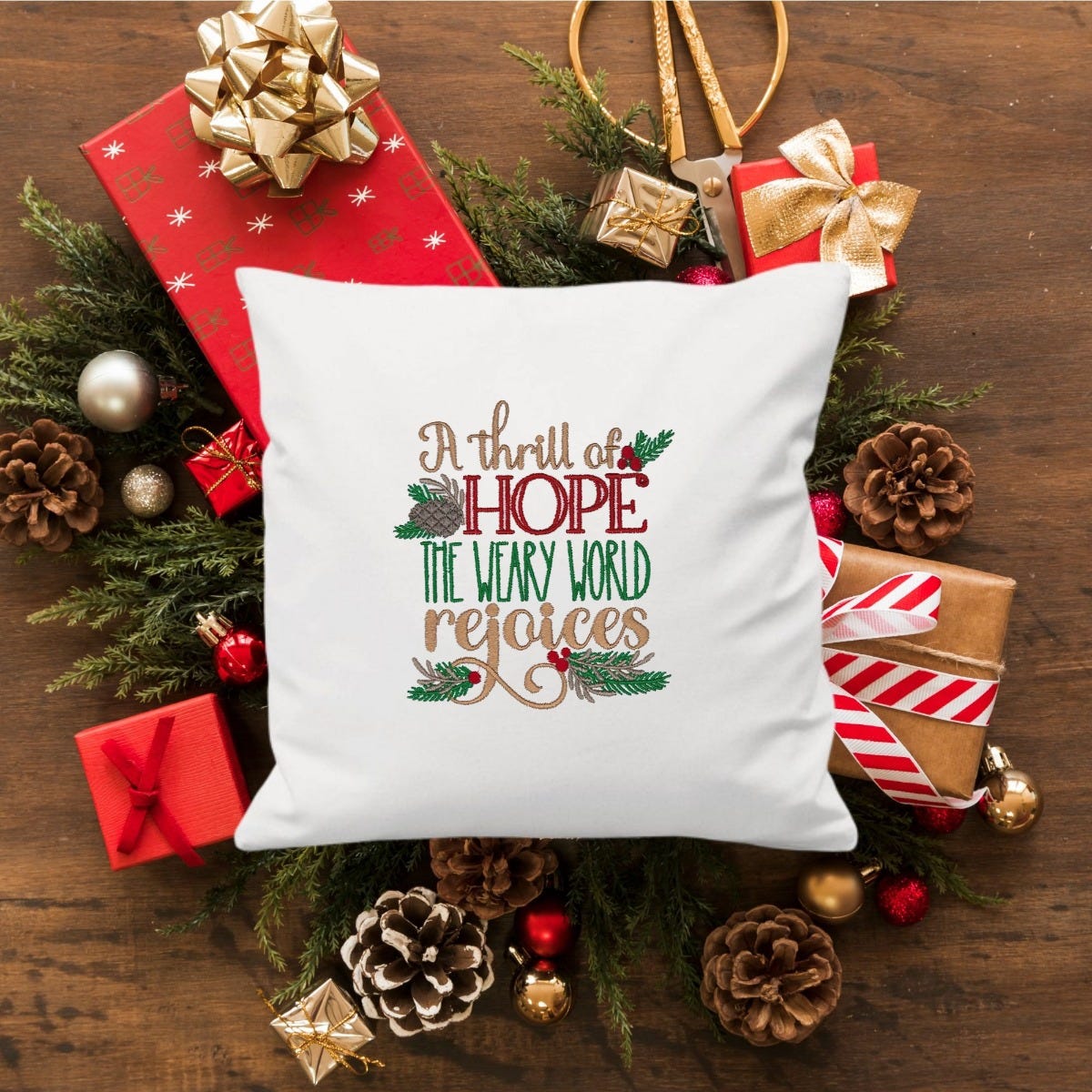 Christmas Lyrics 1 | Machine Embroidery Designs by JuJu