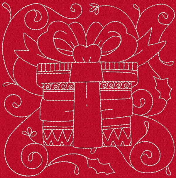 Christmas Quilt Blocks 1 Machine Embroidery Designs by JuJu