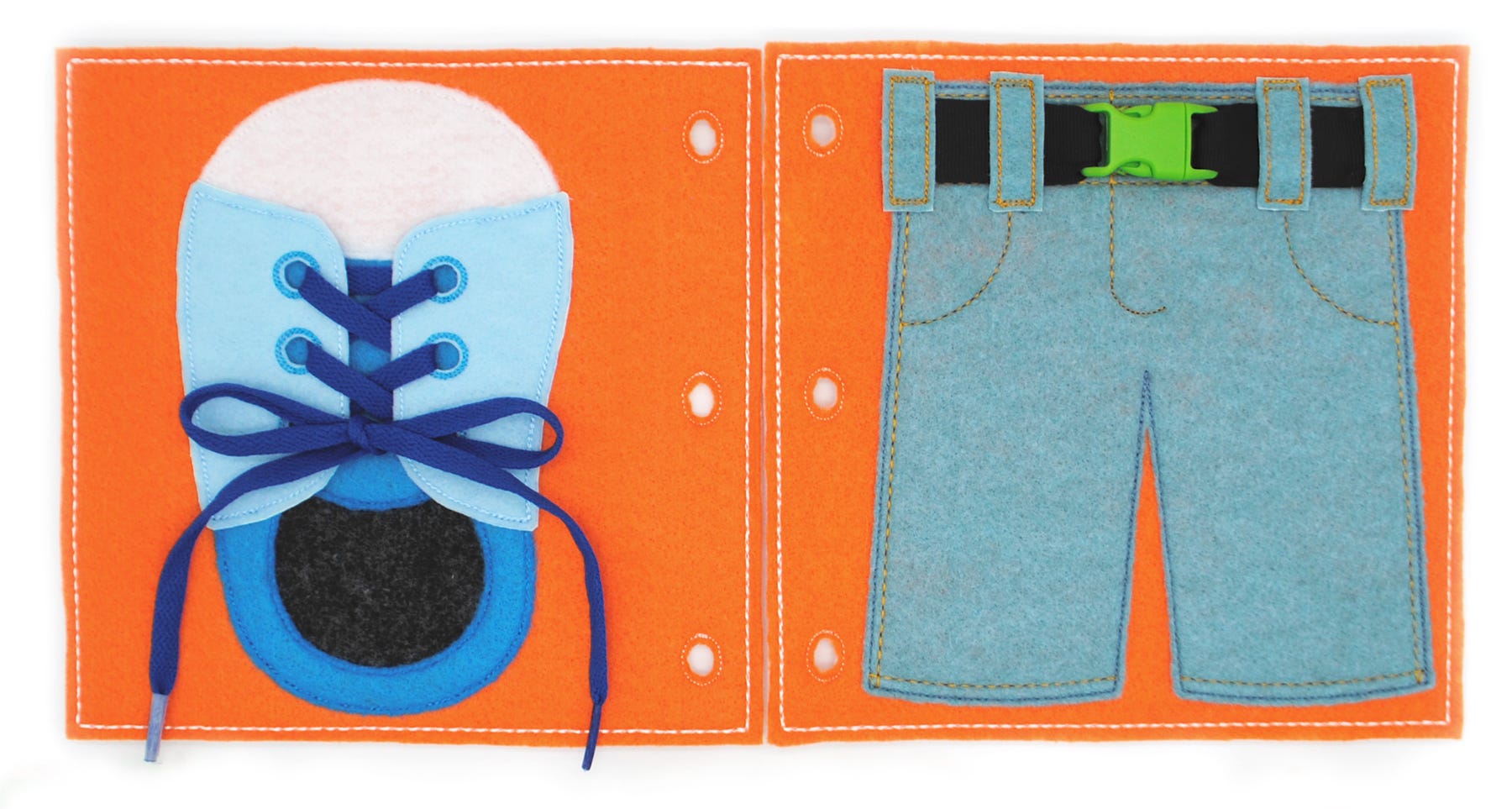 Busy Book Page Lace Buckle Deluxe | Machine Embroidery Designs by JuJu