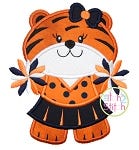 Tiger Cheer Applique | Machine Embroidery Designs by JuJu