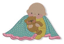 Tiny's in Dreamland Machine Embroidery Designs by JuJu