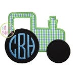 Tractor Applique | Machine Embroidery Designs by JuJu