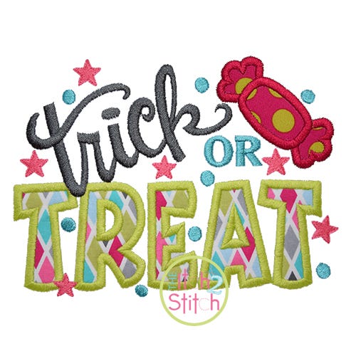 Trick or Treat 3 Applique | Machine Embroidery Designs by JuJu