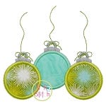 Triple Ornament Applique | Machine Embroidery Designs by JuJu