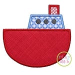 Tugboat Applique | Machine Embroidery Designs by JuJu