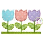 Tulip Trio Applique | Machine Embroidery Designs by JuJu