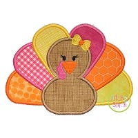 Turkey Girl Applique | Machine Embroidery Designs by JuJu