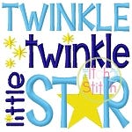 Twinkle Twinkle Little Star Embroidery | Machine Embroidery Designs by JuJu